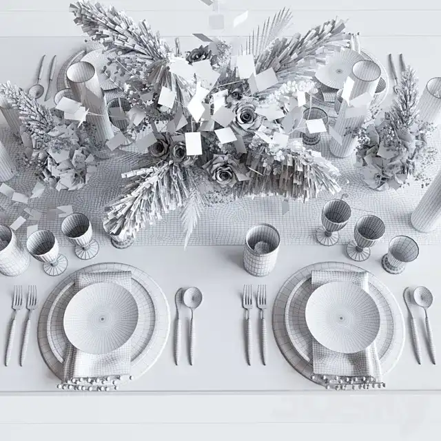 آبجکت میز غذا کلاسیک 19 - 9
