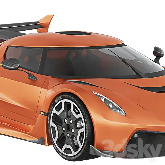 آبجکت ماشین Koenigsegg Jesko 2019 - 7