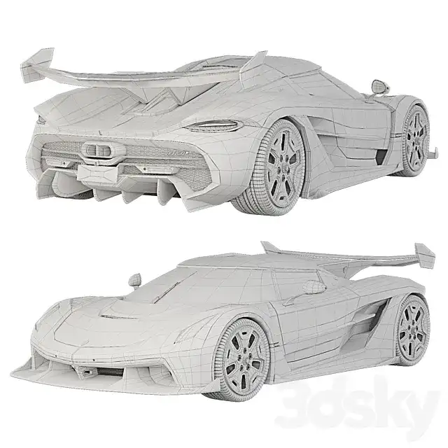 آبجکت ماشین Koenigsegg Jesko 2019 - 11