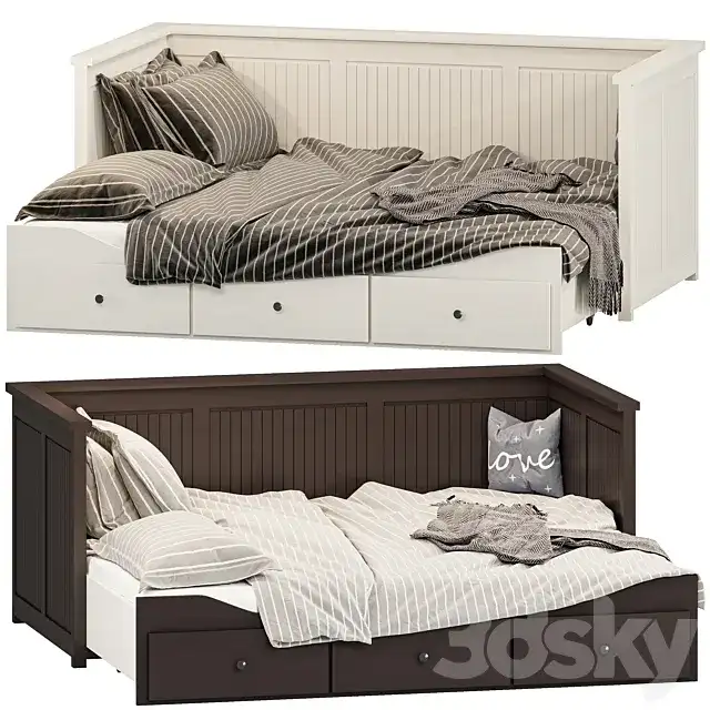مدل سه بعدی تخت خواب کودک مدرن 18 - 7