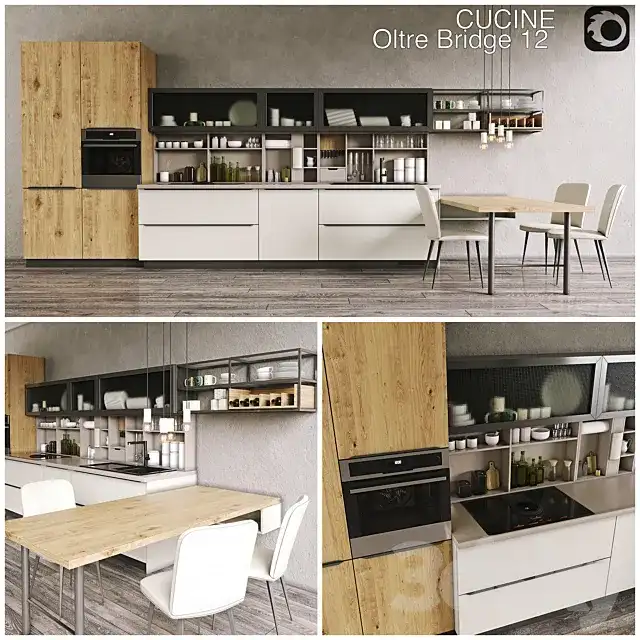مدل سه بعدی کابینت مدرن 60 - 1