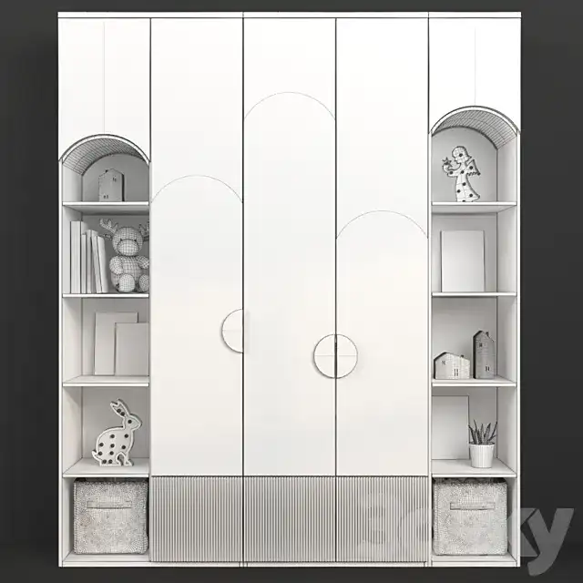 آبجکت کمد اتاق کودک مدرن 9 - 9