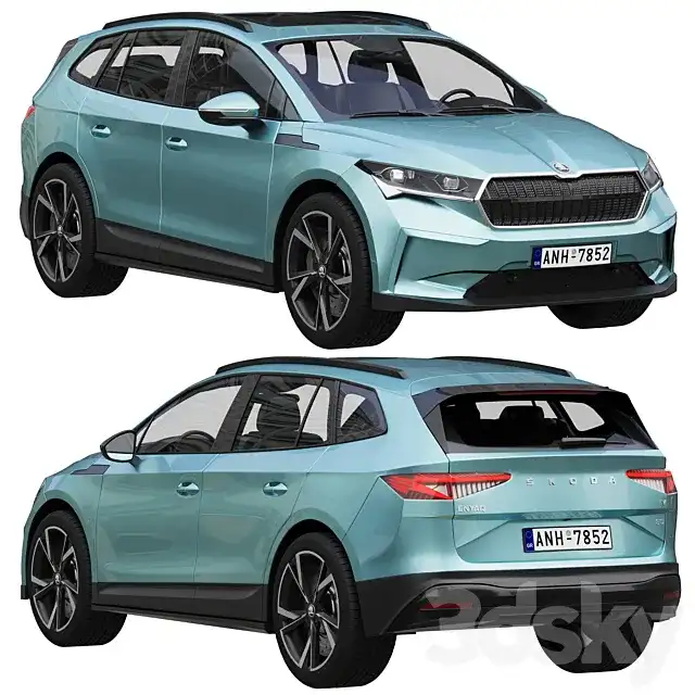 مدل سه بعدی ماشین SKODA ENYAQ iV - 1