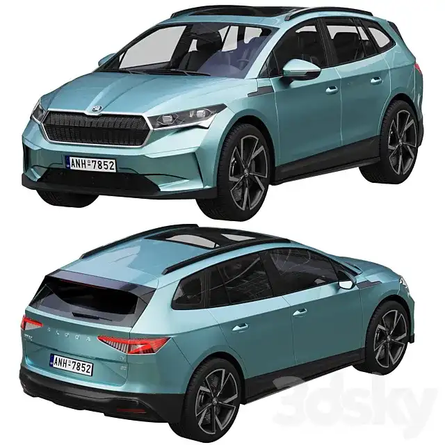 مدل سه بعدی ماشین SKODA ENYAQ iV - 3
