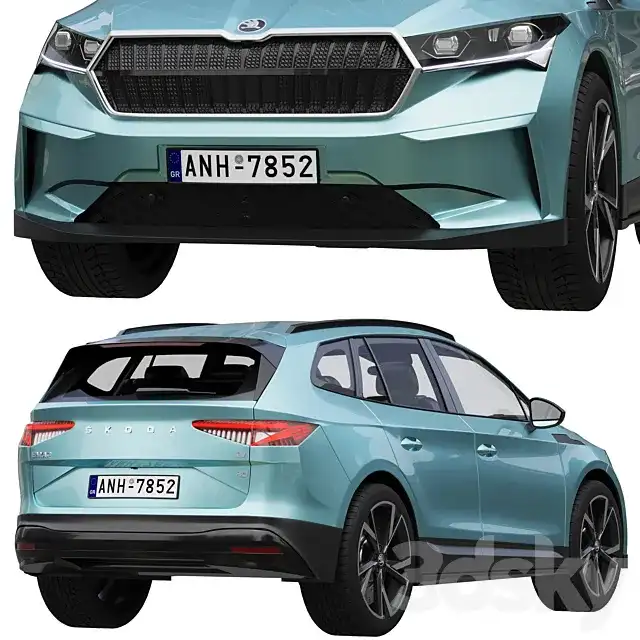 مدل سه بعدی ماشین SKODA ENYAQ iV - 7