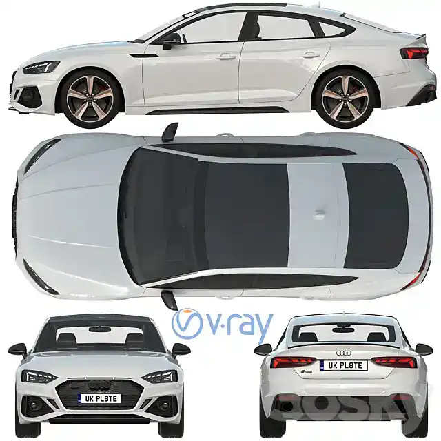 مدل سه بعدی ماشین Audi RS5 Sportback 2020 - 5