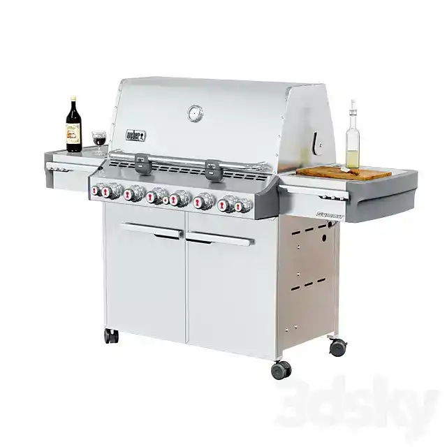 مدل سه بعدی باربیکیو 8 - 3
