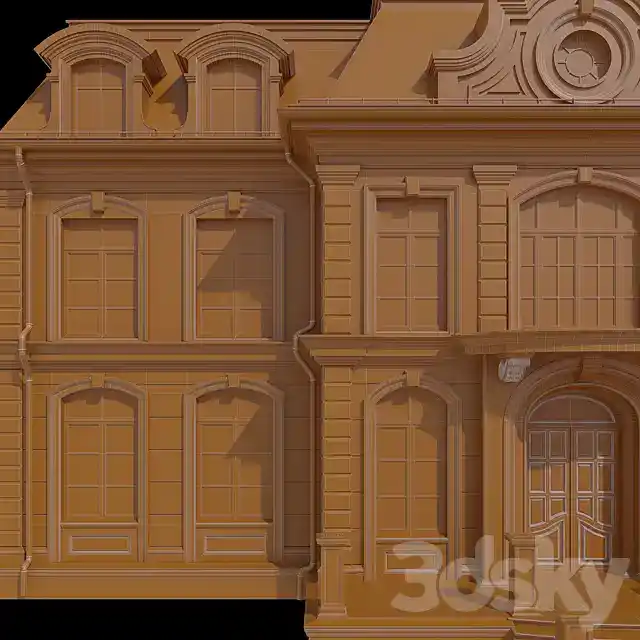 مدل سه بعدی ساختمان کلاسیک 6 - 5