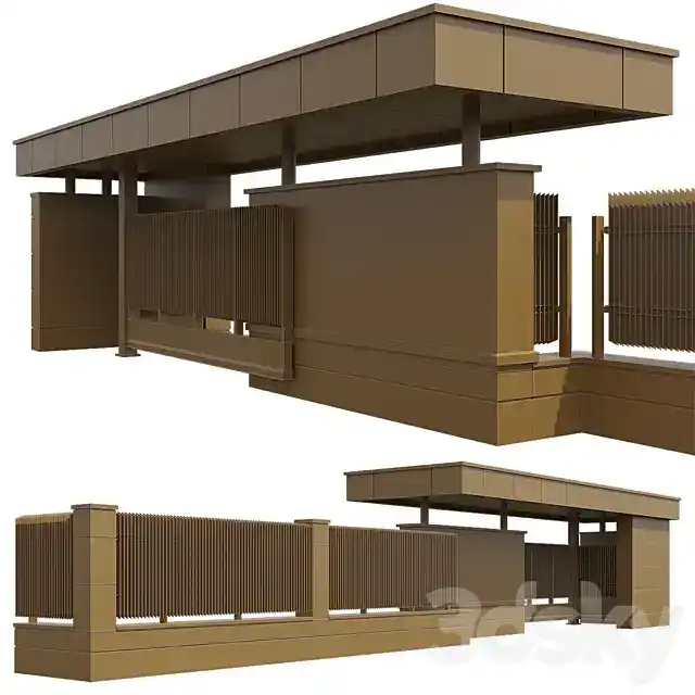 مدل سه بعدی نرده 4 - 5