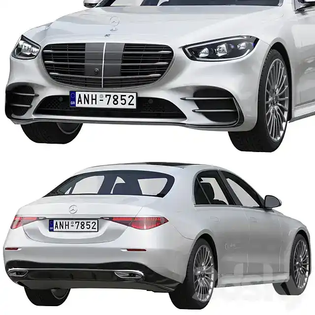 آبجکت ماشین Mercedes Benz S Class AMG 2021 w223 - 7