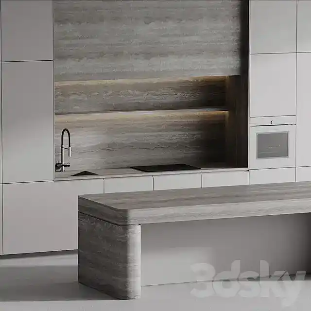 مدل سه بعدی کابینت مدرن 166 - 5