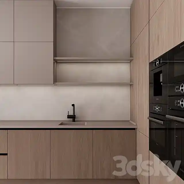 مدل سه بعدی کابینت مدرن 170 - 8