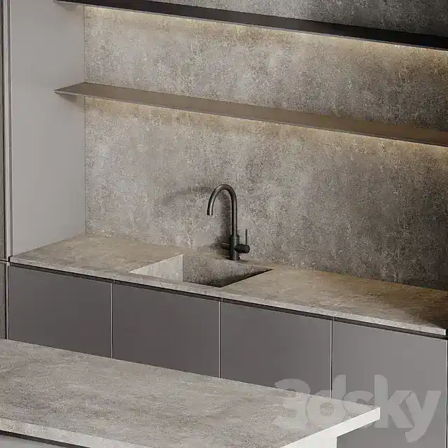 مدل سه بعدی کابینت مدرن 174 - 5