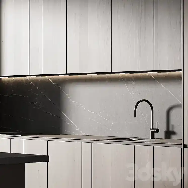مدل سه بعدی کابینت مدرن 176 - 9
