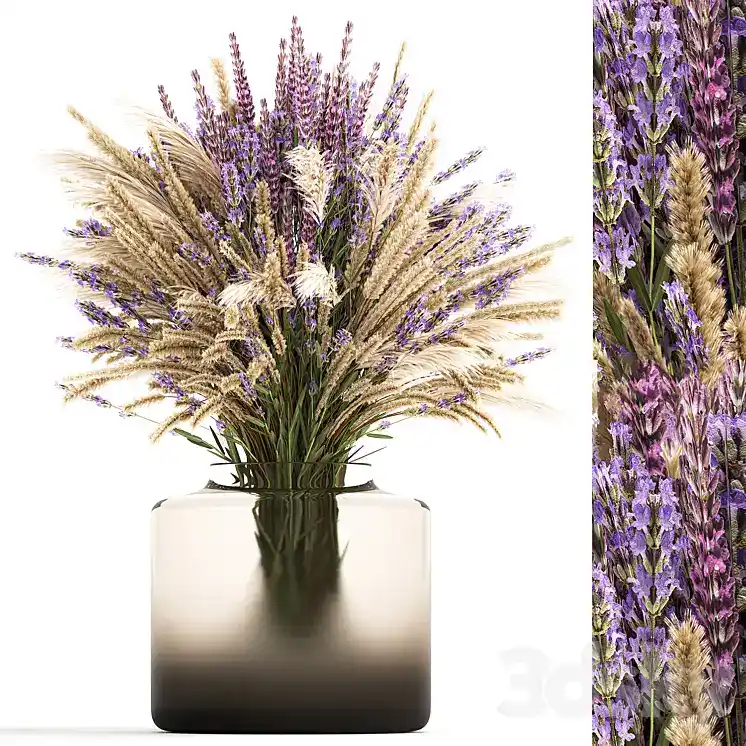 مدل سه بعدی گلدان گل مدرن 46 - 1