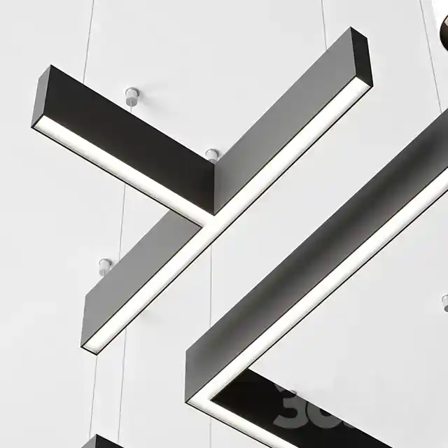آبجکت چراغ فروشگاهی و اداری مدرن 7 - 7