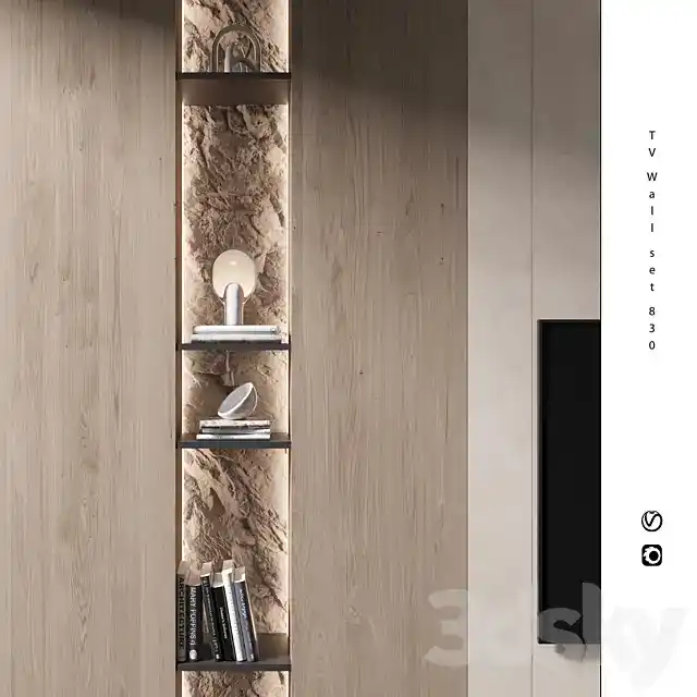 مدل سه بعدی میز تلویزیون مدرن 47 - 3