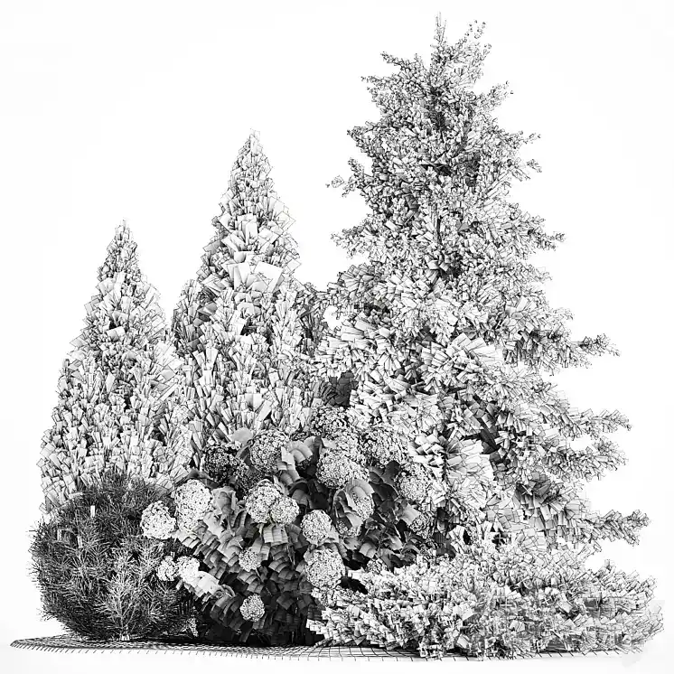 مدل سه بعدی گیاهان باغچه 12 - 13