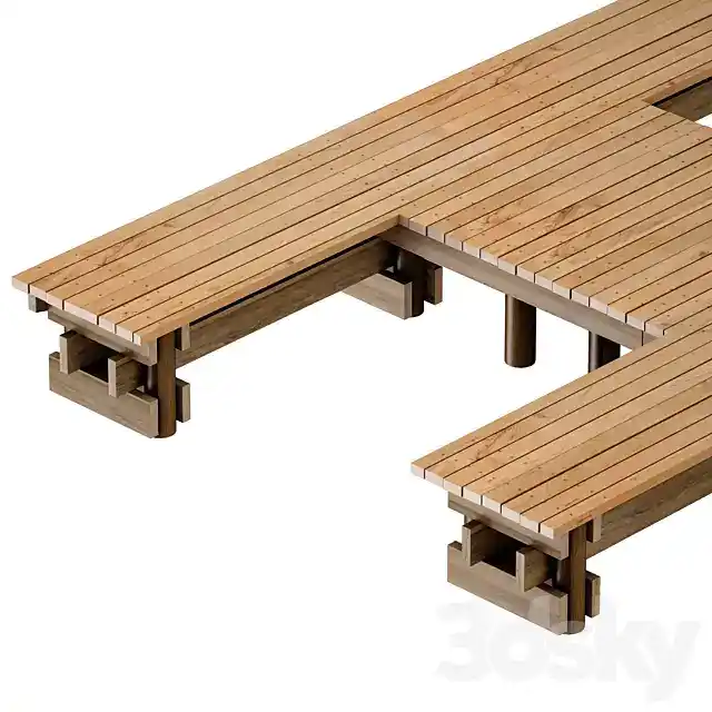 آبجکت اسکله چوبی - 9