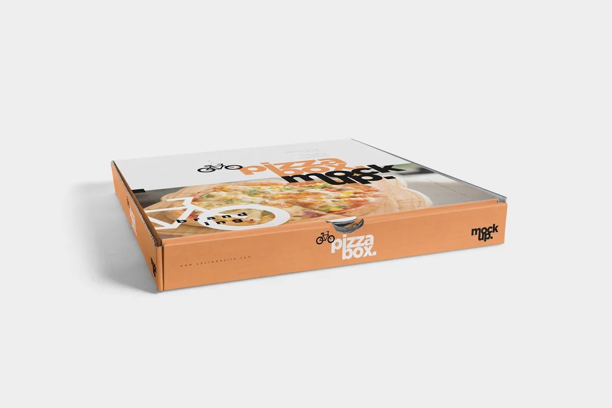 موکاپ جعبه پیتزا 5 Pizza Box Mockups