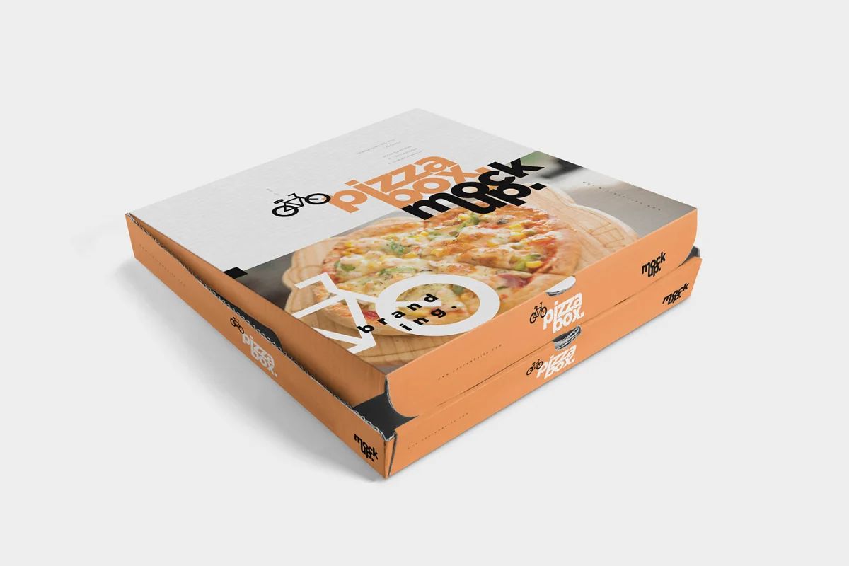 موکاپ جعبه پیتزا 5 Pizza Box Mockups - 5