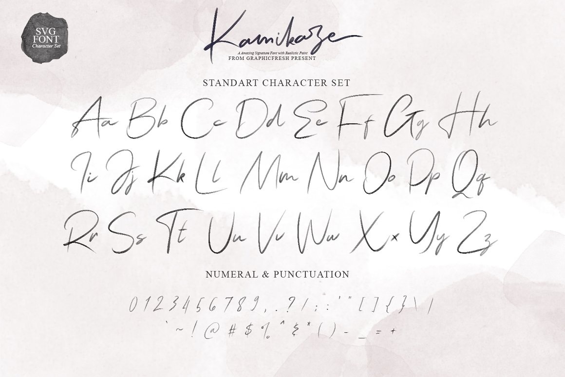 فونت انگلیسی دستنویس Kamikaze - 10