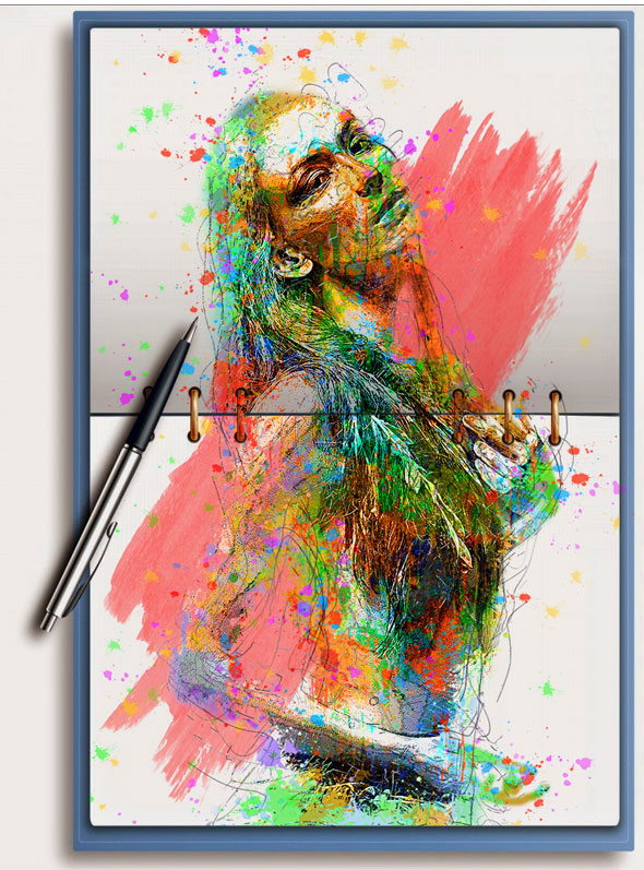 اکشن نقاشی مدادی