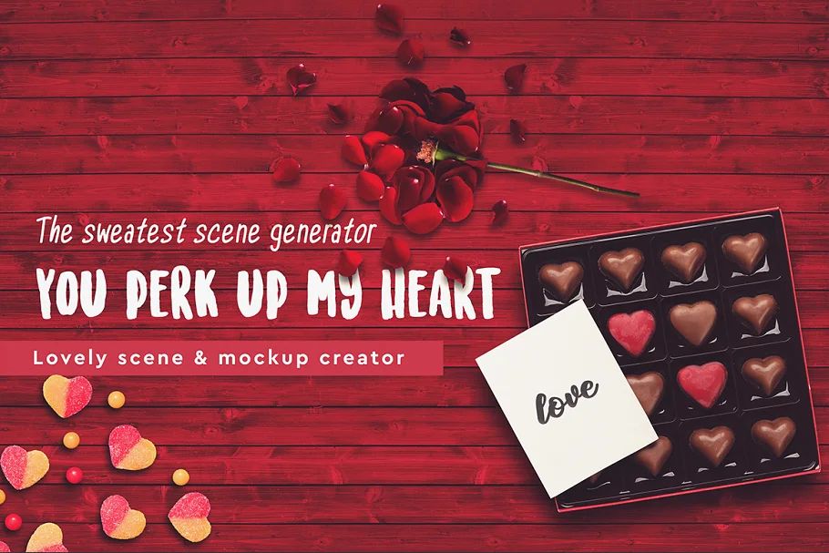 جعبه ابزار ساخت موکاپ عاشقانه LOVE – Scene Generator