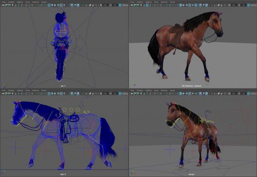 آبجکت اسب انیمیت شده
