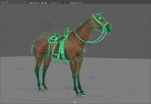 آبجکت اسب انیمیت شده - 3