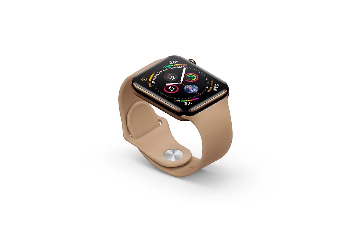 موکاپ اپل واچ Apple Watch S4 – 12 Isometric Mockup