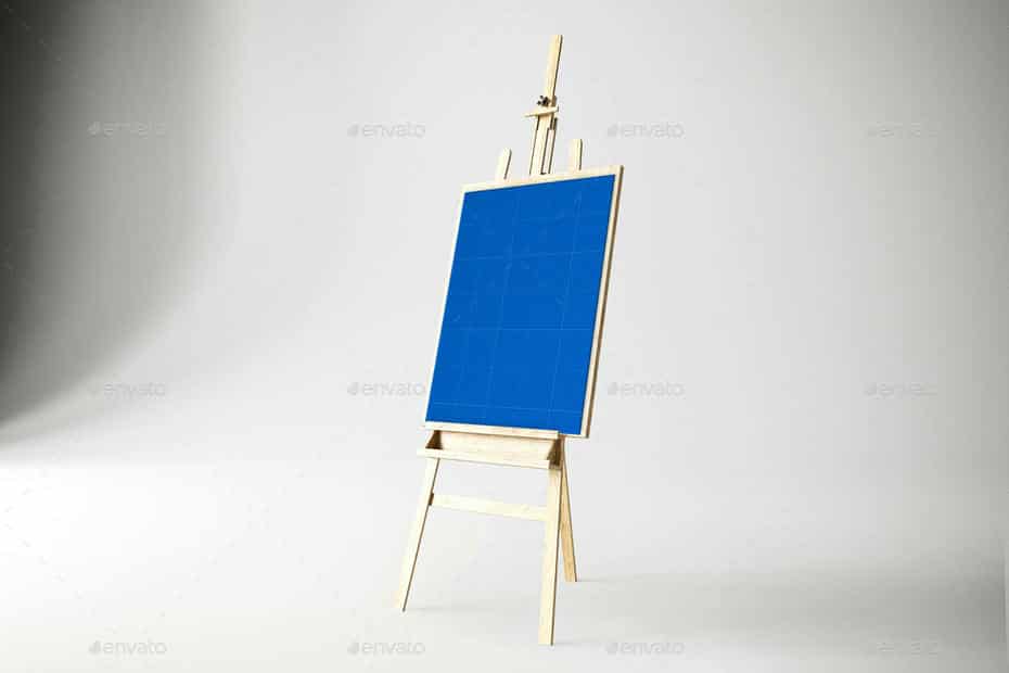 موکاپ بوم نقاشی در استودیو - 4
