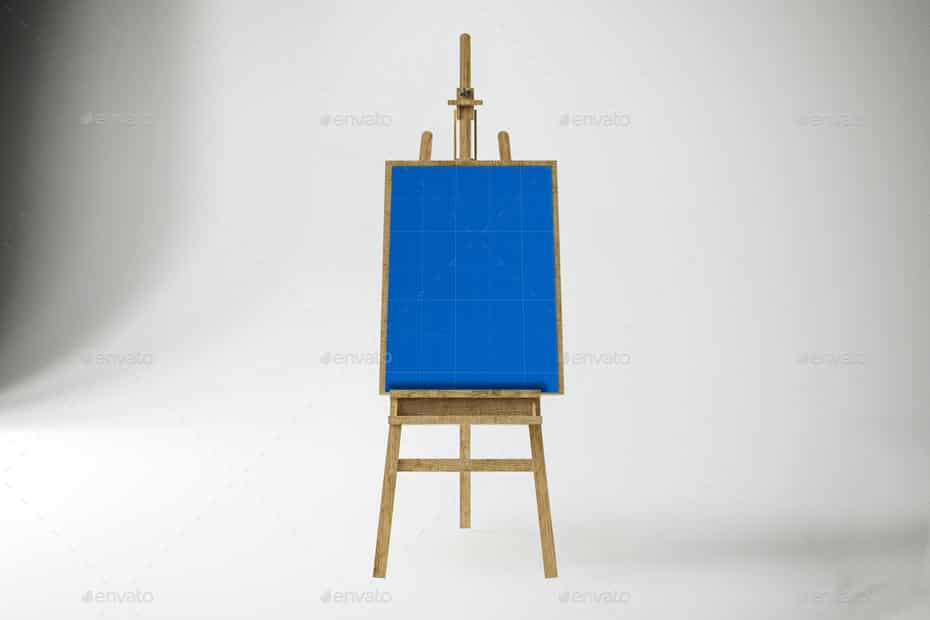 موکاپ بوم نقاشی در استودیو - 7