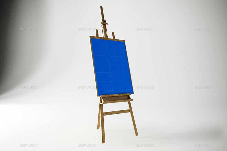 موکاپ بوم نقاشی در استودیو - 10