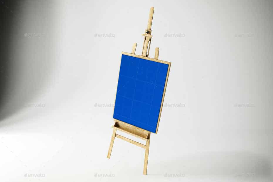 موکاپ بوم نقاشی در استودیو - 14