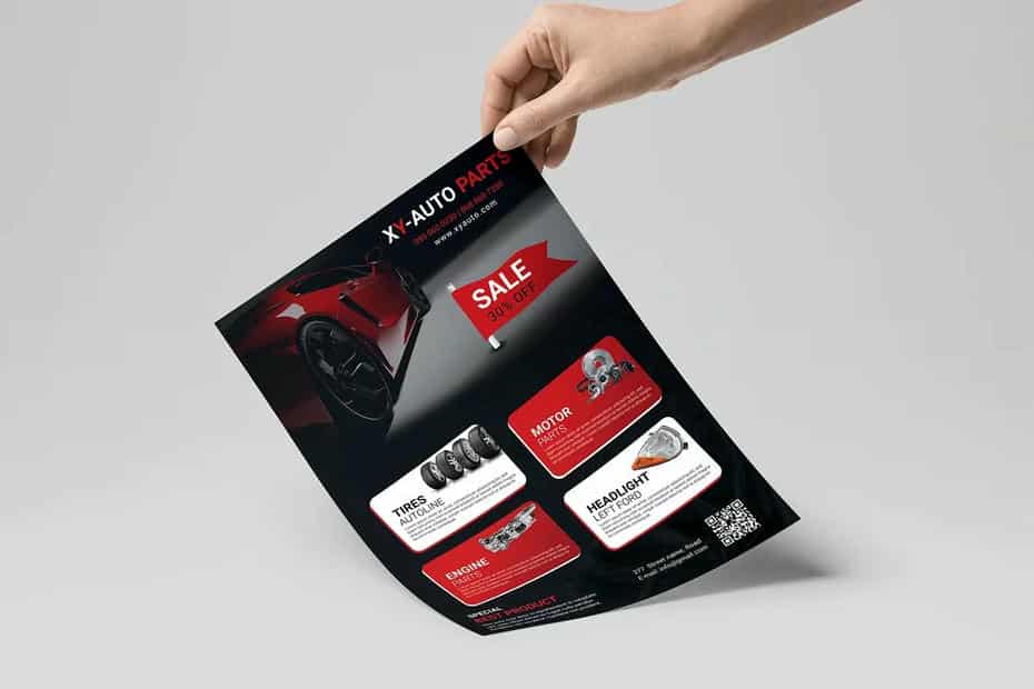 فایل لایه باز تراکت خدمات و تعمیرات ماشین - 5
