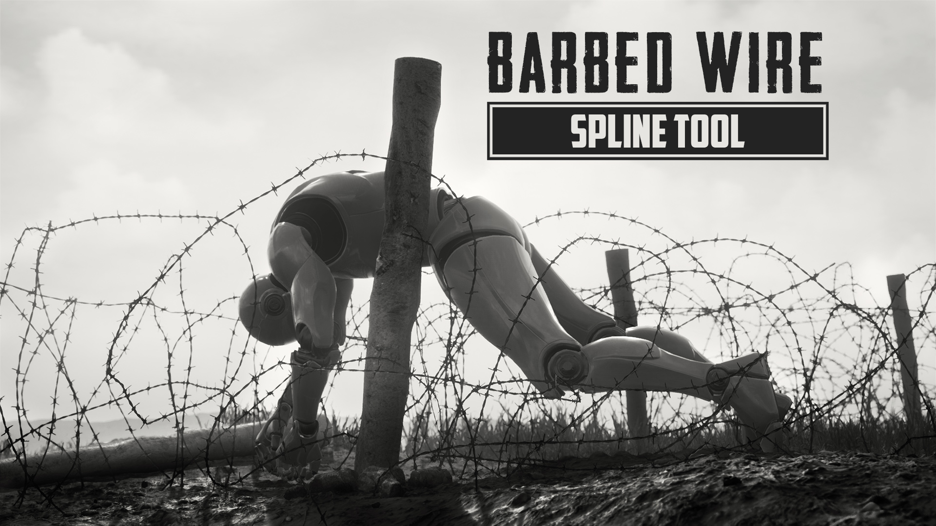 Barbed Wire Spline Tool برای آنریل انجین - 5