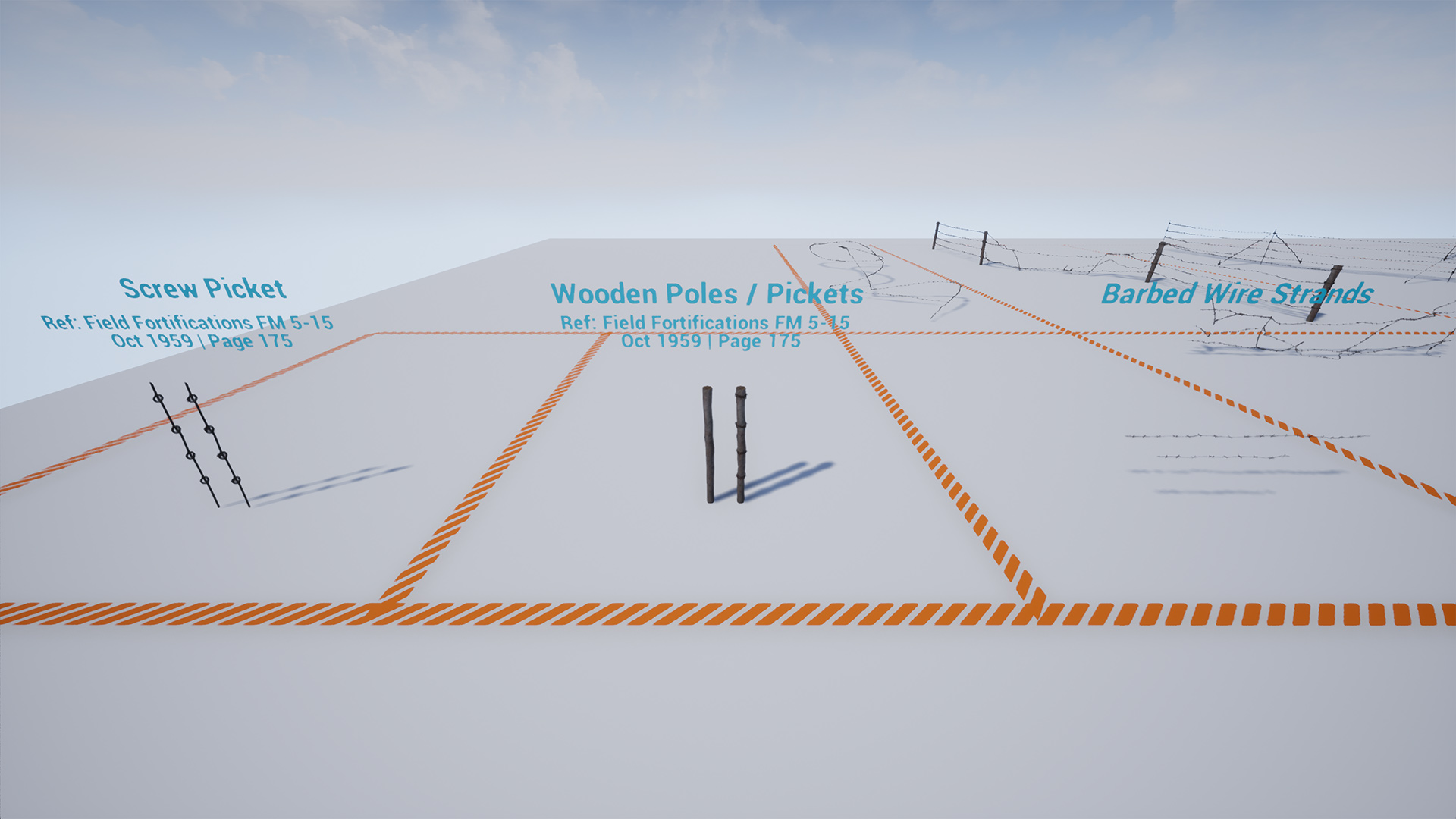 Barbed Wire Spline Tool برای آنریل انجین - 9