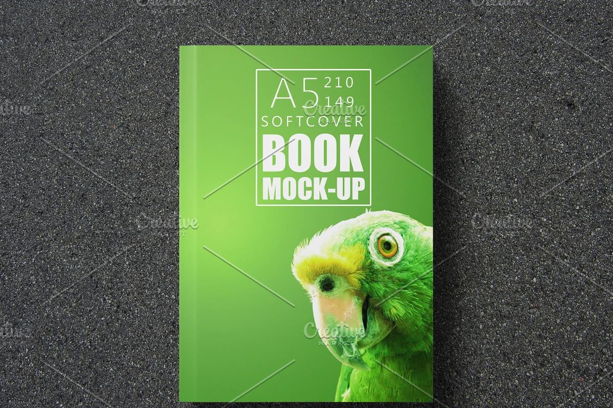 موکاپ کتاب Book Mock-Up | A5 | Soft Cover