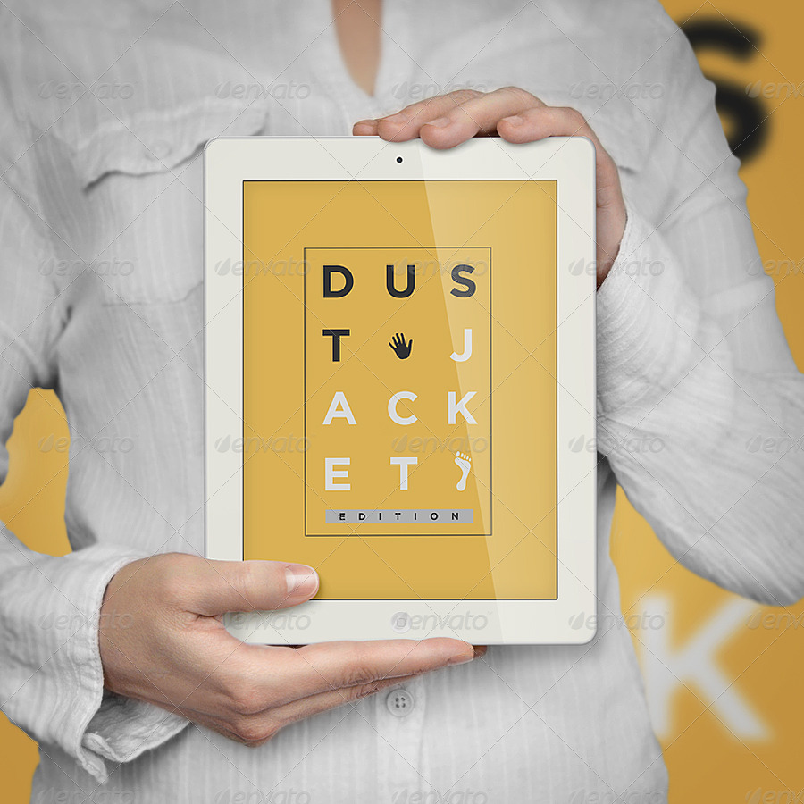 موکاپ کتاب Book Mock-Up / Dust Jacket Edition