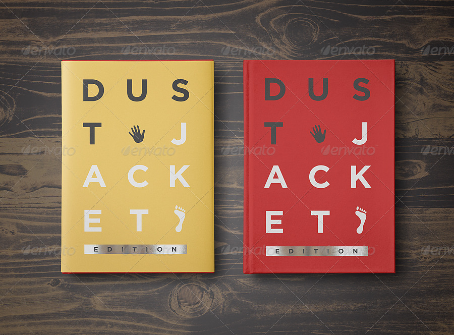 موکاپ کتاب Book Mock-Up / Dust Jacket Edition