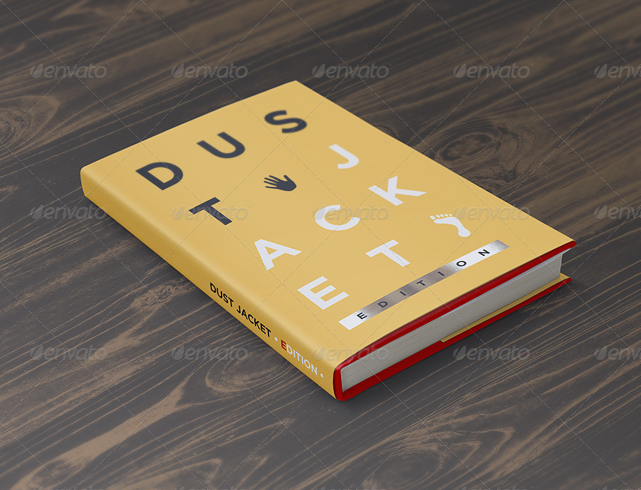 موکاپ کتاب Book Mock-Up / Dust Jacket Edition - 14