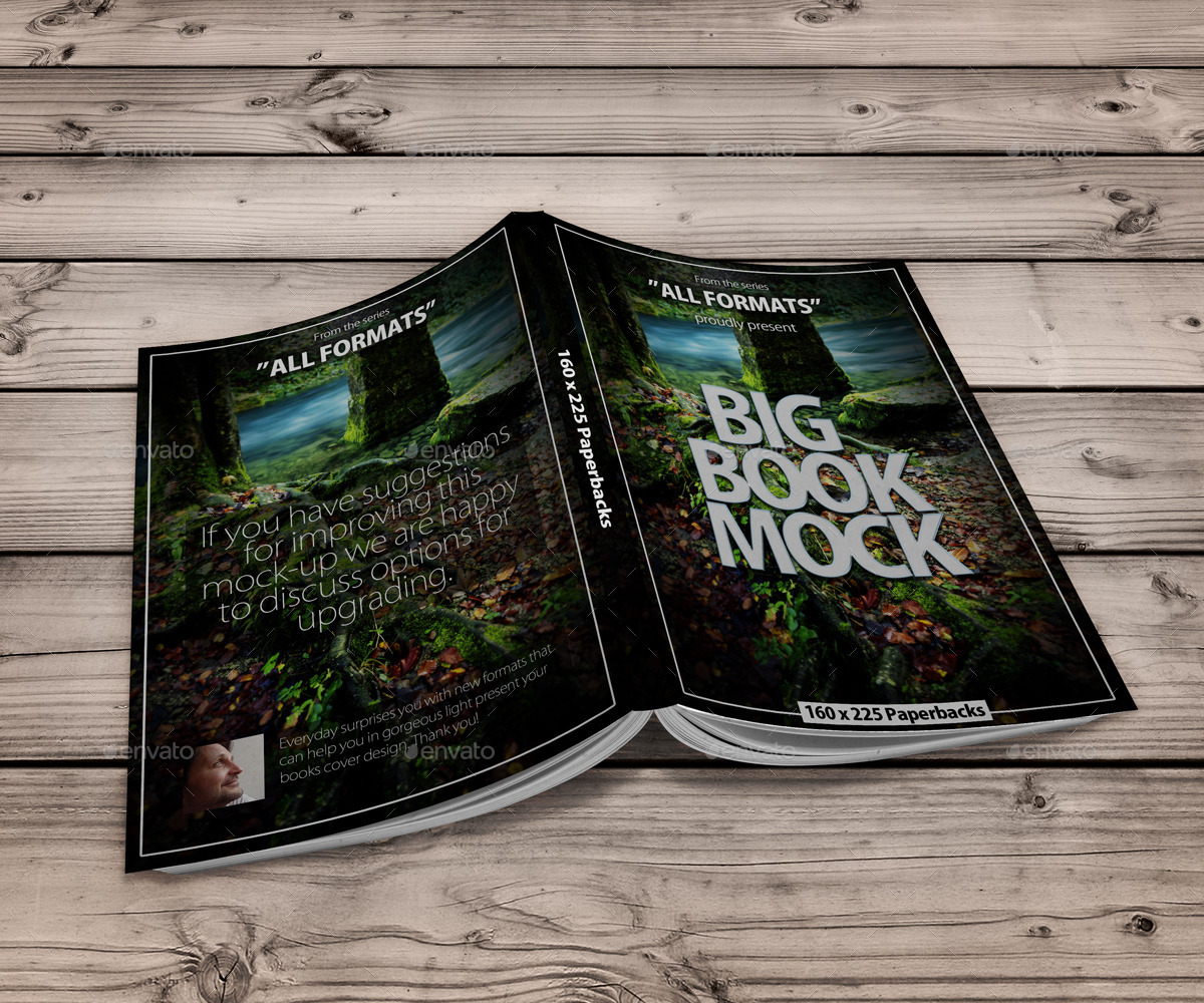 موکاپ کتاب Book Mockup Dimension - 14