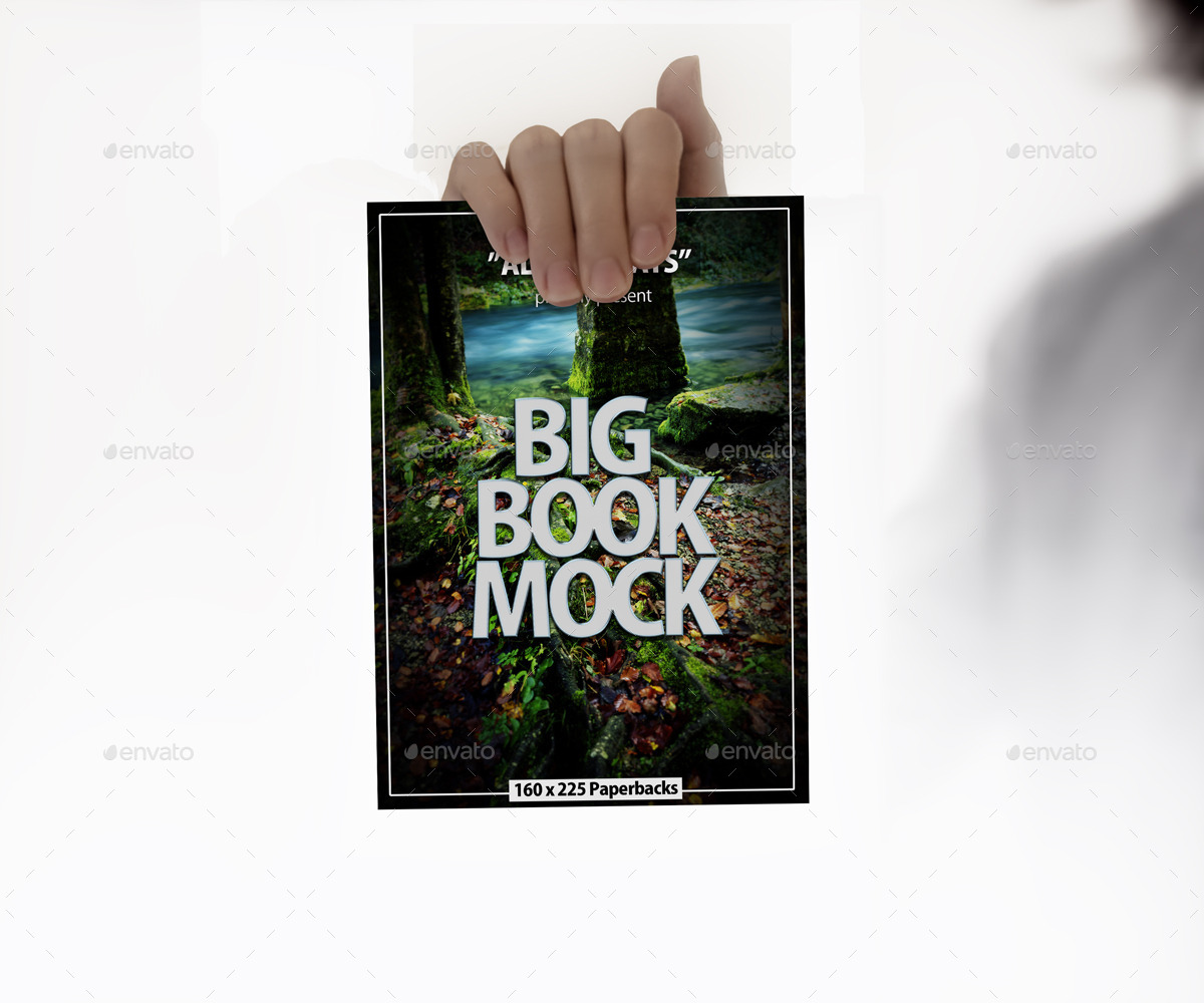 موکاپ کتاب Book Mockup Dimension - 12