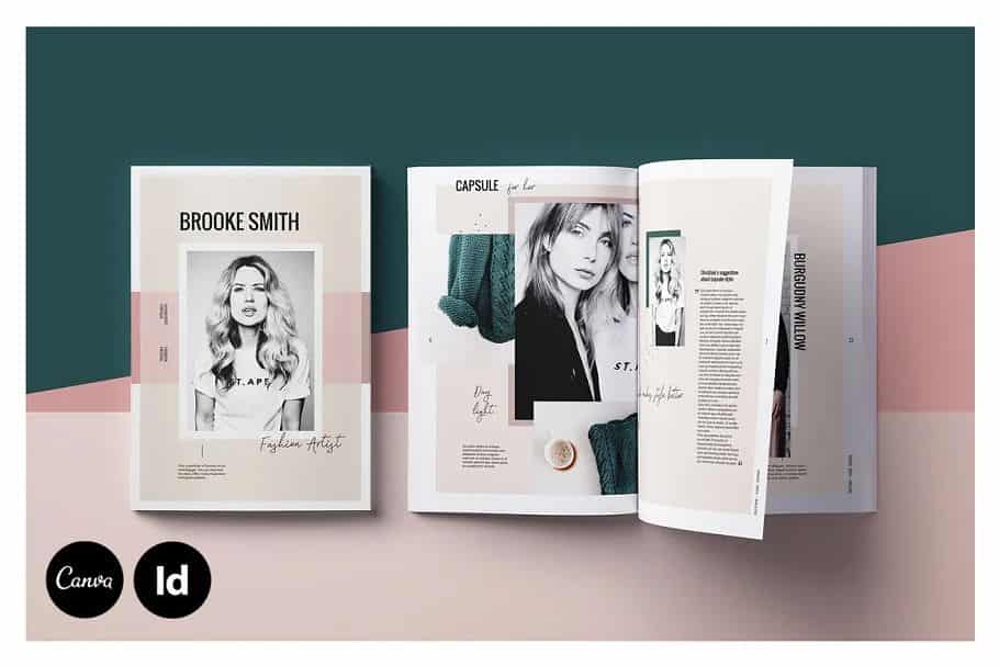 قالب ایندیزاین مجله Brooke Smith - 24