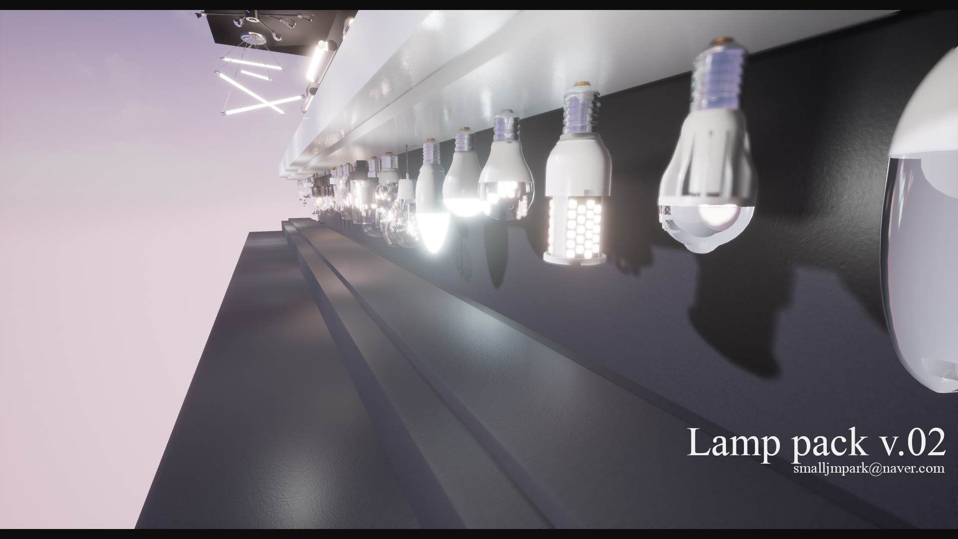 آبجکت لامپ و چراغ برای آنریل انجین - 2