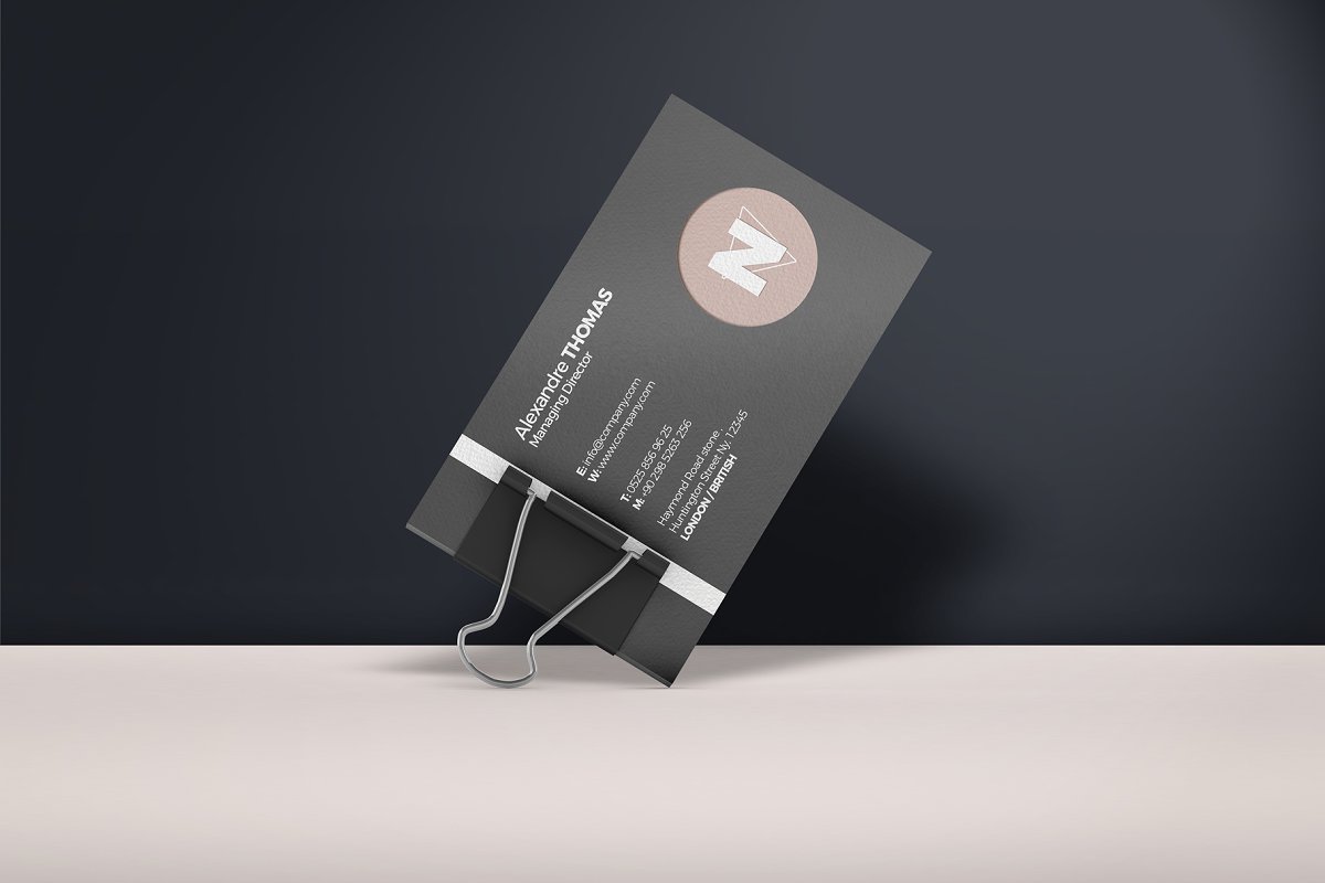 موکاپ کارت ویزیت Business Card Mock-Up 5