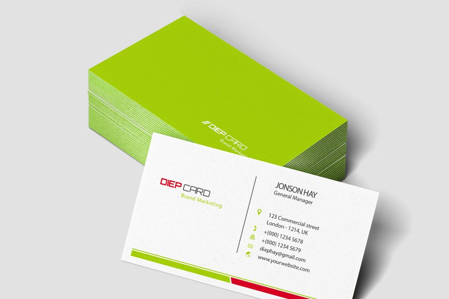 فایل لایه باز کارت ویزیت Business Card Template - 10