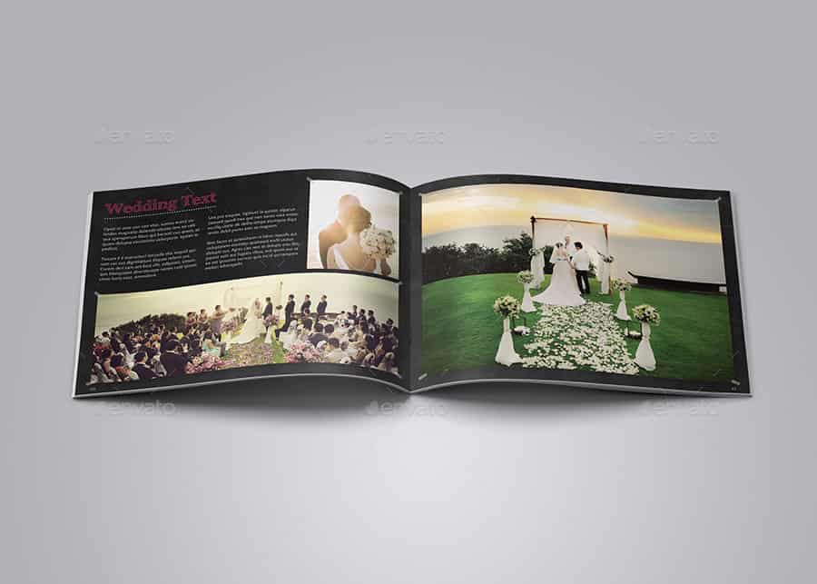 قالب ایندیزاین آلبوم عکس عروسی Chalkboard Wedding Album