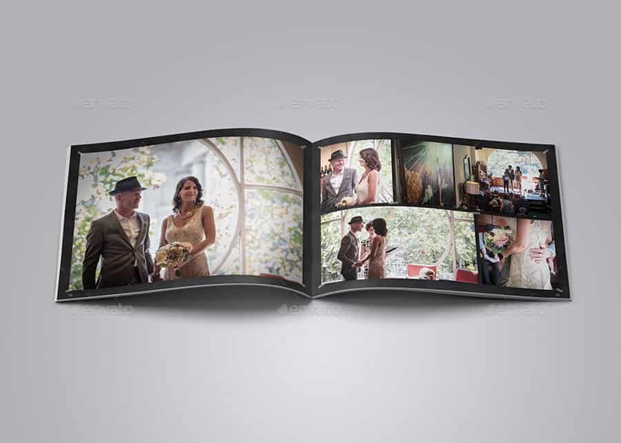 قالب ایندیزاین آلبوم عکس عروسی Chalkboard Wedding Album